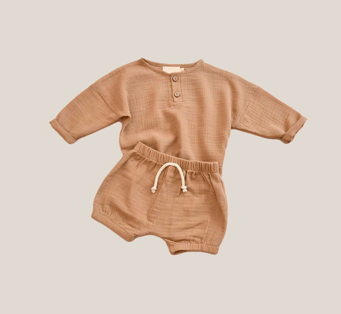 Organic Muslin Shirt & Short Set